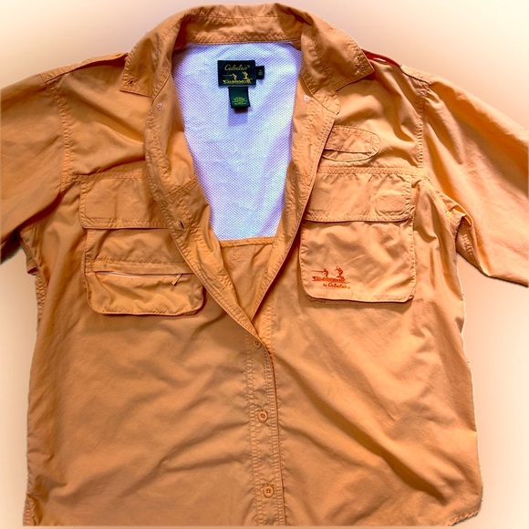 Cabela’s Guidewear Women’s Fishing Camp Shirt Vented With UV Protection Size M - Picture 6 of 12